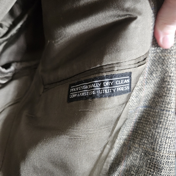 Stafford Tweed Men’s 2 Button Blazer Jacket Size 40R Tailored In The U.S! - Picture 5 of 10